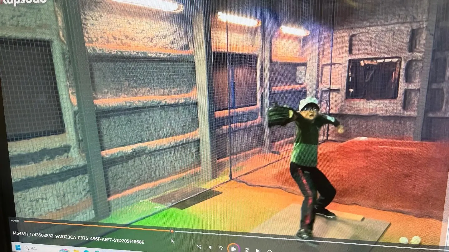 富山県射水市から新六年生の蓮斗君がラプソードピッチ測定の為